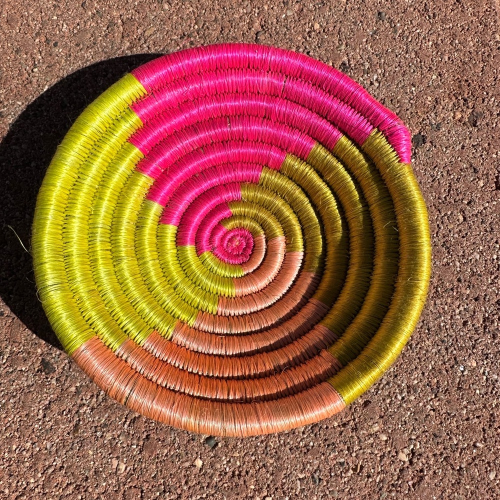 African Hand Woven Baskets 6- 7” Assorted colors available